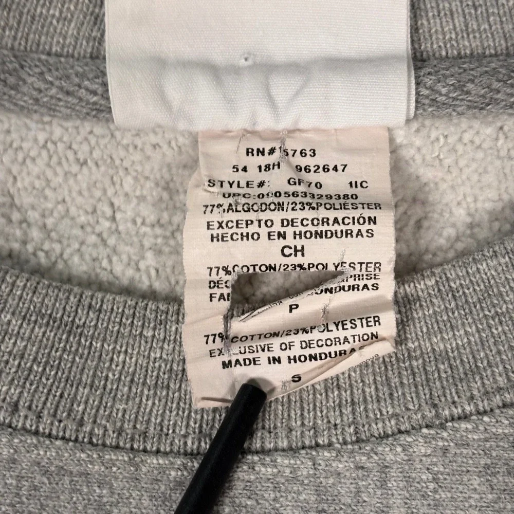 Champion VTG Reverse Weave Sweatshirt Mens Small Gray Logo Pullover Crewneck